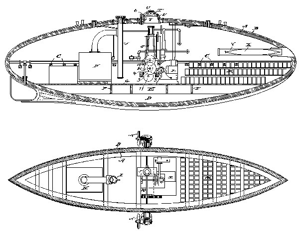 Sketch of Baker's Submarine