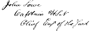 John Lowe signature