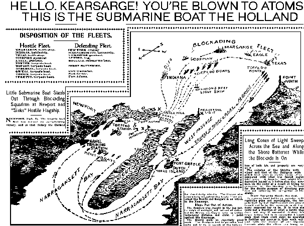 Newspaper article on Wargames held 25 Sept 1900