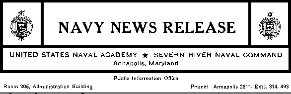 Navy News Release letterhead