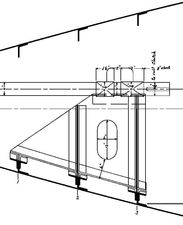 Elevation View of Thrust Bearing from Original Propeller Drawing