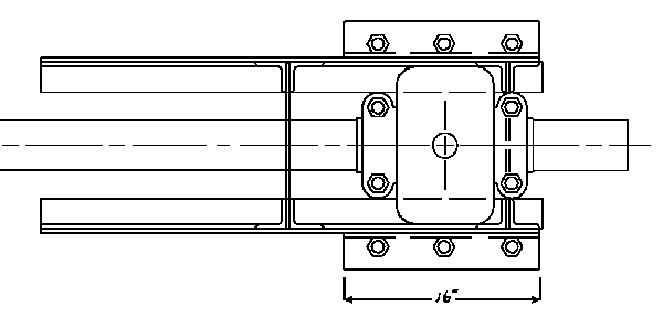 End View of Thrust Bearing from Original Propeller Drawing