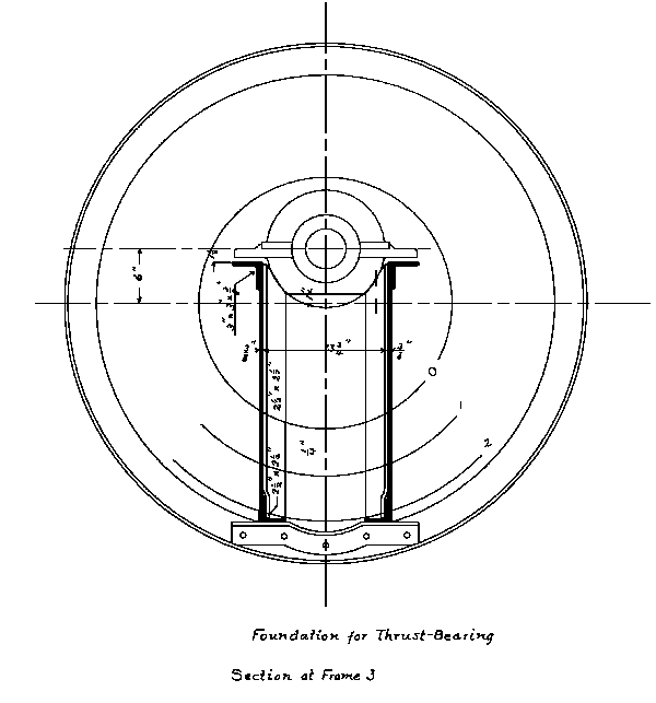 Top View of Thrust Bearing from Original Propeller Drawing