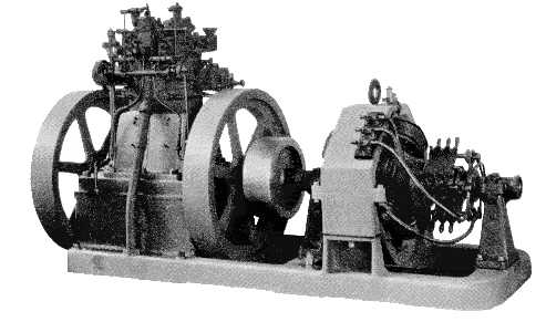 Photo of gasoline engine and generator